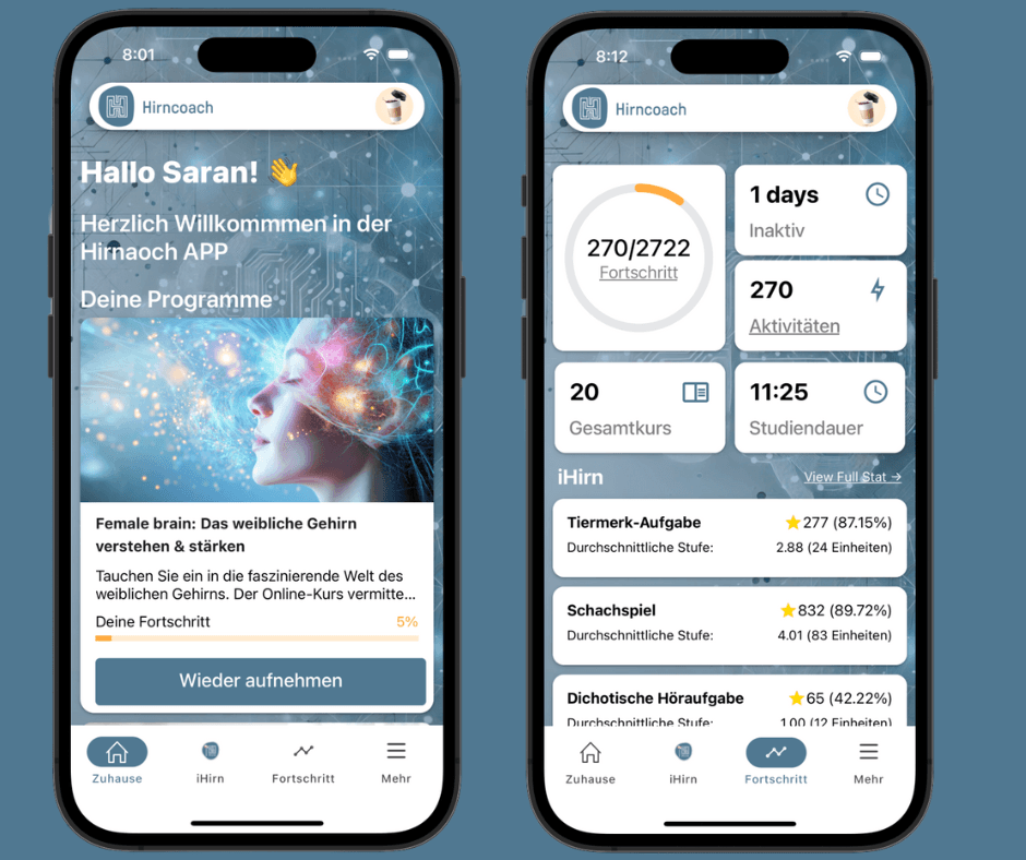 Hirncoach.ch screenshot
